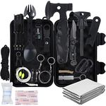 WOWOSS Emergency Survival Kit 18-in-1 Survival Equipment Emergency Tool Outdoor Multi-Tools for Hiking Camping Hunting Cycling Outdoors Adventures