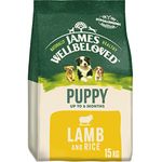 James Wellbeloved Complete Dry Puppy Food Lamb and Rice, 15 kg