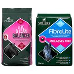 SPILLERS Lite & Lean Balancer 20KG and Fibre Lite Molasses Free 20KG Horse Feed – For a Balanced Diet for Horses and Ponies – Horse Food with Chopped Alfalfa and Biotin