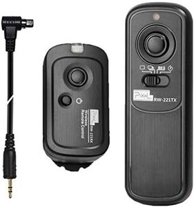 Pixel Digital Wireless Remote Shutter Release Switch N3 Compatible with Canon 5D Mark-III/Mark-IV 5D R5 R5C 10D 1DX 1DC 1DS 1D 5DS 5DSR 20D 6D 7D-Mark-II 7D 50D 40D 30D D60 D30 D2000 Replaces RS-80N3