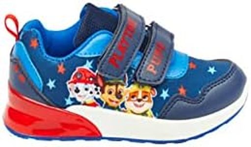Paw Patrol Baskets Lumineuses pour garçon - Bleu - Taille 9 UK, 27 EU