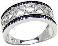 Lacie Heart Half Eternity Ring for 