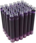 Jinhao Fountain Pen Ink Refill Cartridges, Bluish Violet Color, Set of 30 PCS, International Standard Size Disposable and Generic Ink Refill Cartridges