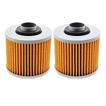 2 Pack Yerbay Motorcycle Oil Filter for Yamaha 600 Grizzly YFM600 1998-2001 / 700 Raptor YFM700 2013-2016