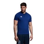 Canterbury Men's Waimak Cotton Polo Shirt | Rugby Shirt | Casual Top For Long Lasting Comfort, Royal, XS