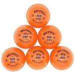 Mozi Sports Windball Soft Cricket Balls-Durable Realistic Bounce & Swing-Cricket WindBalls for Indoor & Outdoor Coaching,Practice, Garden & Beach play (Orange)