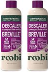 Breville Compatible Descaling Solution. Specially Formulated to Clean & Descale your Breville Espresso Machine. 2 Uses per Bottle, 2 Pack. Eco-Friendly Carbon Neutral Descaler Kit.