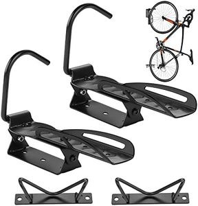 Auwey Swivel Bike Wall Mount 2PACK Bike Rack Garage Rack Bike Storage Rack with Tire Tray Bike Hook Bike Wall Rack Bike Hanger for Garage Storage Vertical Bycicle Hook for Indoor Garage