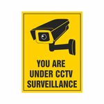 Anne Print Solutions® You are Under CCTV Surveillance Stickers Self Adhesive Vinyl Pack of 2 Pcs Size 12 Inch* X 9 Inch* Multicolour