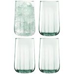 LSA Mia Highball 590ml Recycled/Part Optic | Set of 4 | Recycled Glassware | MZ37
