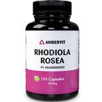 Rhodiola Rosea Capsules High Strength 500mg - 120 Capsules - 3% Salidrosides - Premium Rhodiola Root Extract - 4 Months Supply | Ambervit