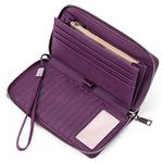 SENDEFN Women Leather Wallets RFID Blocking Zip Around Credit Card Holder Phone Clutch