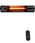 Pasapair Electric Patio Heater - Infrared Indoor Heater 9H Timer with Remote Control - 12 Heat Levels Wall Mounted Outdoor Heater for Patio Garage - IP55 ETL Certified