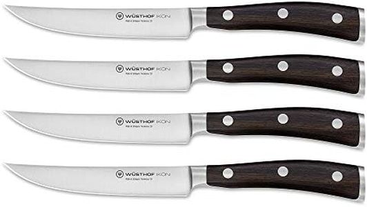 WÜSTHOF Ikon Steak Knife Set with 4 Knives