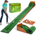 Putting Mat, Golf Putting Mat, Putting Mat Indoor Golf, Putting Green, Golf Mat, Putting Practice, Putting (Light green 2 holes)