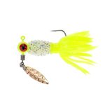 Strike King Mr. Crappie Sausage Head Spins Pre-Rigged Crappie Thunder Fishing Lure, Underspin Jig, Number 2 Hook, Willow Leaf Blade, 2-Pack
