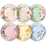 BTaT- Porcelain Floral Plates, 8 in