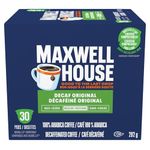 Maxwell House Decaffeinated Coffee Certified Compostable K-Cup Coffee Pods, 30 Pods