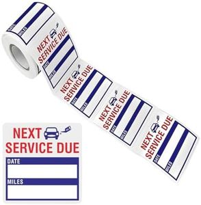 BELOMI 150PCS Car Oil Change Stickers, 2 * 2 Inch Next Service Due Labels for Window Windshield, Service Reminder Decal with No Residue, Universal for Vehicle, Truck, and More