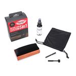 5 in 1 Vinyl Record Cleaning Solution Kit, Includes Soft Velvet Record Brush, Vinyl Cleaning Liquid, Stylus Cleaner & Brush and Carry Pouch