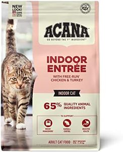 ACANA Indoor Entree Dry Cat Food, Free Run Chicken and Turkey Recipe, 4 lb