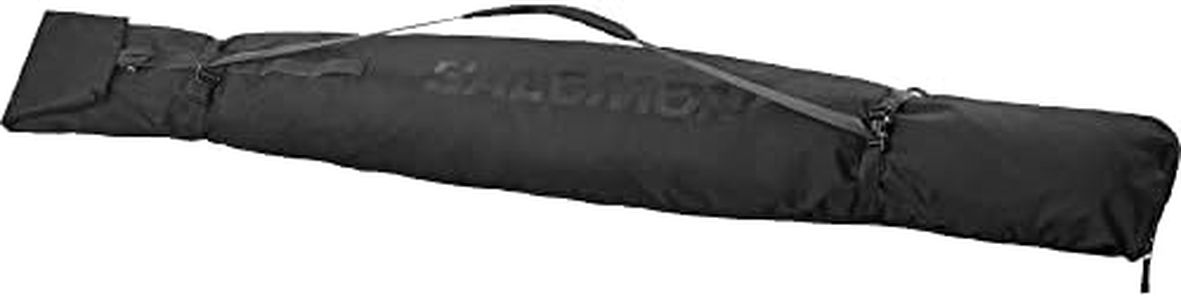 Salomon Original 1 Pair Unisex Ski Bag with Adjustable Design and for Durable Performance and Easy Storage, Compatible with Skis 160-210 cm Long, Black