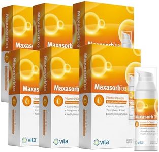 Vita Sciences Vitamin D3 Cream for Face and Body, Promoting Healthy Skin. Safe Topical Application, Paraben-Free, Natural Formula with Maximum Skin Absorption. Contains Vitamin D at 1000 IU
