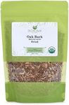 Biokoma Pure and Organic Oak Bark Dried Herb 100g (3.55oz) in Resealable Moisture Proof Pouch, USDA Certified Organic - Herbal Tea, No Additives, No Preservatives, No GMO, Kosher