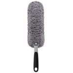 MR.SIGA Microfiber Duster, Washable Duster for Cleaning Grey