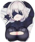 Cute Sexy Mouse Pad Ergonomic Mousepad Anime Gaming Mouse Mat Computer Gel Mouse Pad with Wrist Rest Black, Gifts for Men