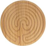 BambooMN Finger Labyrinth for Meditation and Prayer - 6" Diameter - Cretan Style - 1 Piece