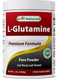 Best Naturals L-Glutamine Powder - 1 Pound - 100% Pure and free form - Glutamine Recovery Powder - Clinically Proven Recovery Aid for Men and Women