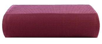 Casa Copenhagen - Egyptian Cotton Waffle 1 Pcs Large Bath Towel (75 X 150cm) Colour : Burgundy