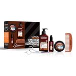 L’Oréal Paris Men Expert Barber’s Ultimate Collection Giftset for Men, Beard, Face & Hair Wash 200ml, Beard & Skin Oil 30ml & Matt Molding Clay 75ml, Barber Club Trio With Cedarwood Essential Oil