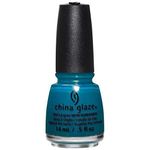 China Glaze Nail Lacquer with Hardeners, 14 ml, Jagged Little Teal