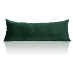 StangH Christmas Dark Green Body Pillow Cover, Soft Velvet Body Pillowcase for Pregnant, Holiday Lavish Decorative Oblong Pillowcase for Bedroom/Theater/Sofa/Couch, 20 x 54 inches, 1 Pc