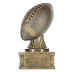 Decade Awards Football Action Pedestal Trophy, Gold - Gridiron Award - 7 Inch Tall - Engraved Plate on Request