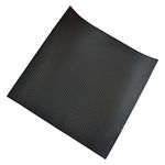 Adhesive Non-Slip Solid Rubber Pad Sheet Thin Silicone Rubber Gasket Sheet Thick Gaskets DIY Material, Supports, Leveling, Sealing, Bumpers, Furniture Protection (12" X 12', 1/25 " Thick(1mm))