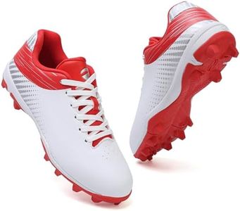 BKWHDAY Softball Cleats for Women Baseball Shoes Molded Rubber Spikes Turf Dirt Fields