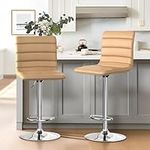 NicBex Swivel Bar Stools Modern PU 