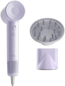 Laifen SE Lite Hair Dryer, Negative Ionic Blow Dryer with 100,000 RPM Brushless Motor for Fast Drying, High-Speed Low Noise Thermo-Control Hair Dryer with Lightweight Design and 2 Nozzles