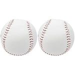 Deror Softball Ball 2Pcs 12in Softball Ball Training Softball Hand Sewing Practice Hard Ball Sport Accessory