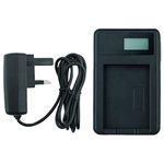 Mains Battery Charger for Panasonic Lumix DMC-FT5, DMC-TS5, DMC-TZ37, DMC-TZ40, DMC-TZ41, DMC-TZ60, DMC-TZ70, DMC-ZS27 and DMC-ZS30 Digital Cameras - Replacement for Panasonic Charger DE-A50 / DE-A50B for DMW-BCM13, DMW-BCM13E, DMW-BCM13PP Battery