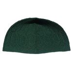 AL ITTIHAF - Mens TAQIYAH Skull Cap-Kufi HAT Breathable and Light Weight Prayer TOPI (Green)