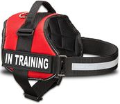 Industrial Puppy Service Dog In Training Vest With Reflective Strap & Removable Patches | Heavy Duty Nylon Straps and Handle for Dogs | 7 Sizes, Many Patch Options, Service Dog Vest Harness From Indus