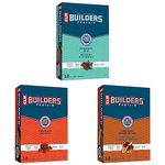 CLIF BUILDERS - Protein Bars - Chocolate Mint & CLIF BUILDERS - Protein Bars - Chocolate & CLIF BUILDERS - Protein Bars - Chocolate Peanut Butter