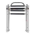 KAOLALI 4 Step Boat Ladder Stainless Steel Ladder Under Platform Telescoping Extendable Boat Ladder For Marine Ladder 4 Step Folding Boarding Swim Ladders Capacity For Marine Yacht Swimming Pool