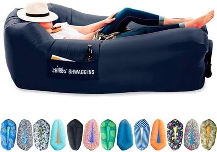 Chillbo Shwaggins Inflatable Couch – Cool Inflatable Chair Easy Setup is Perfect for Hiking Gear, Beach Chair and Music Festivals. (Royal Blue)
