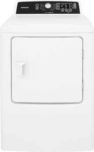 Frigidaire FFRG4120SW 6.7 cu. ft. Large Capacity Free Standing Gas Dryer, 10 dry cycles, Quick Dry, Active Wear, Sanitize, Eco Dry, Anti-Wrinkle, Reversible Door option, in White