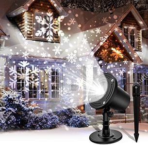 Christmas Projector Lights Outdoor - Waterproof Snowflake Projector Lights for Xmas Home Wedding Decorations